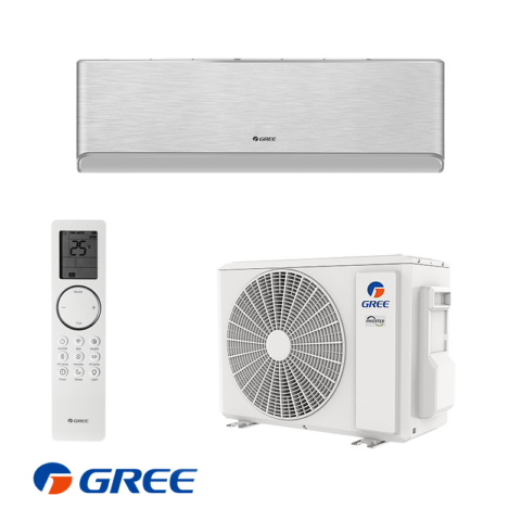 GREE AIRY GWH09AVCXB-K6DNA1B Silver Дизайнерски климатици БакаловКлима